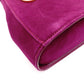 Salvatore Ferragamo Gancini Handbag, Purple, Women's, 2-Way Crossbody, Gold Hardware