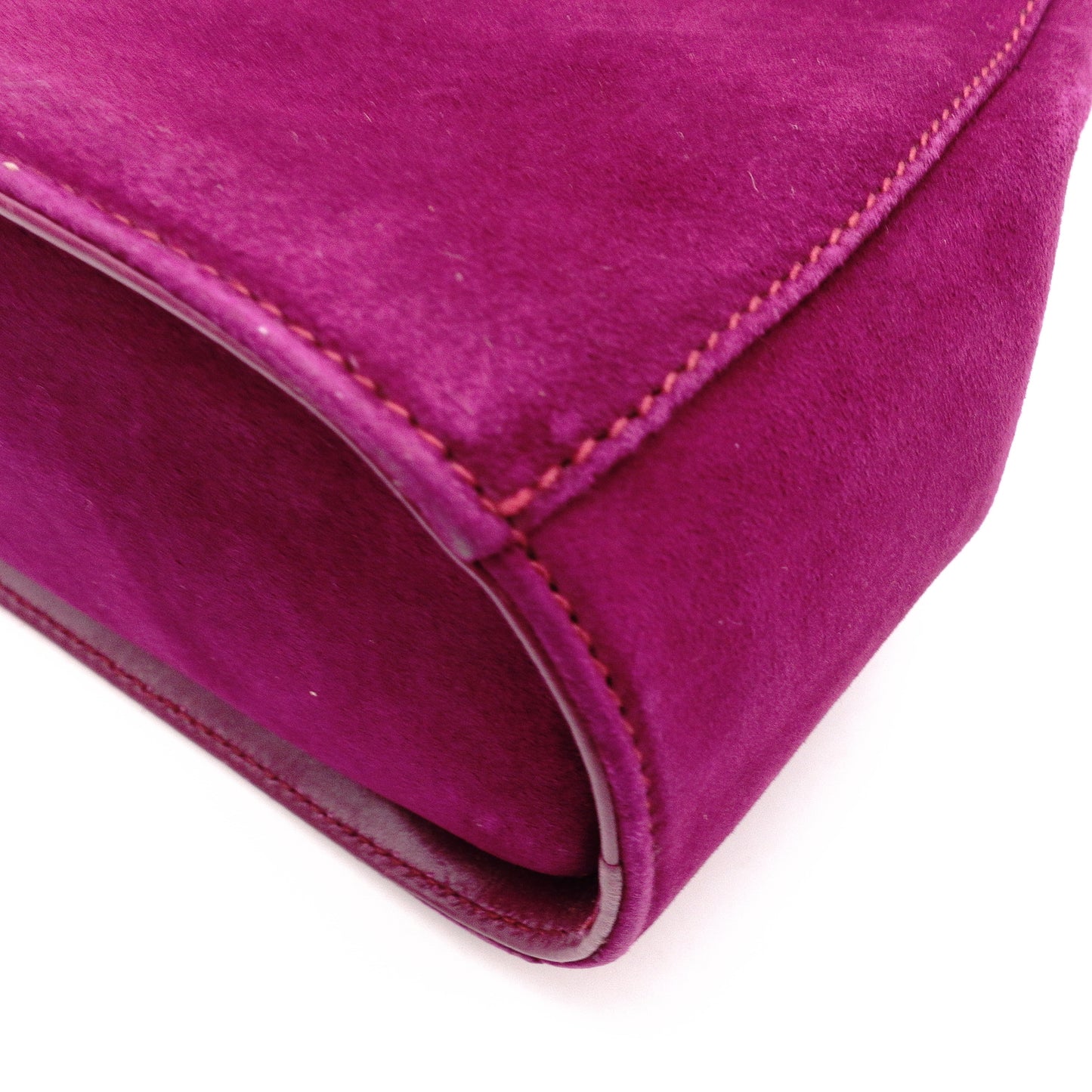 Salvatore Ferragamo Gancini Handbag, Purple, Women's, 2-Way Crossbody, Gold Hardware