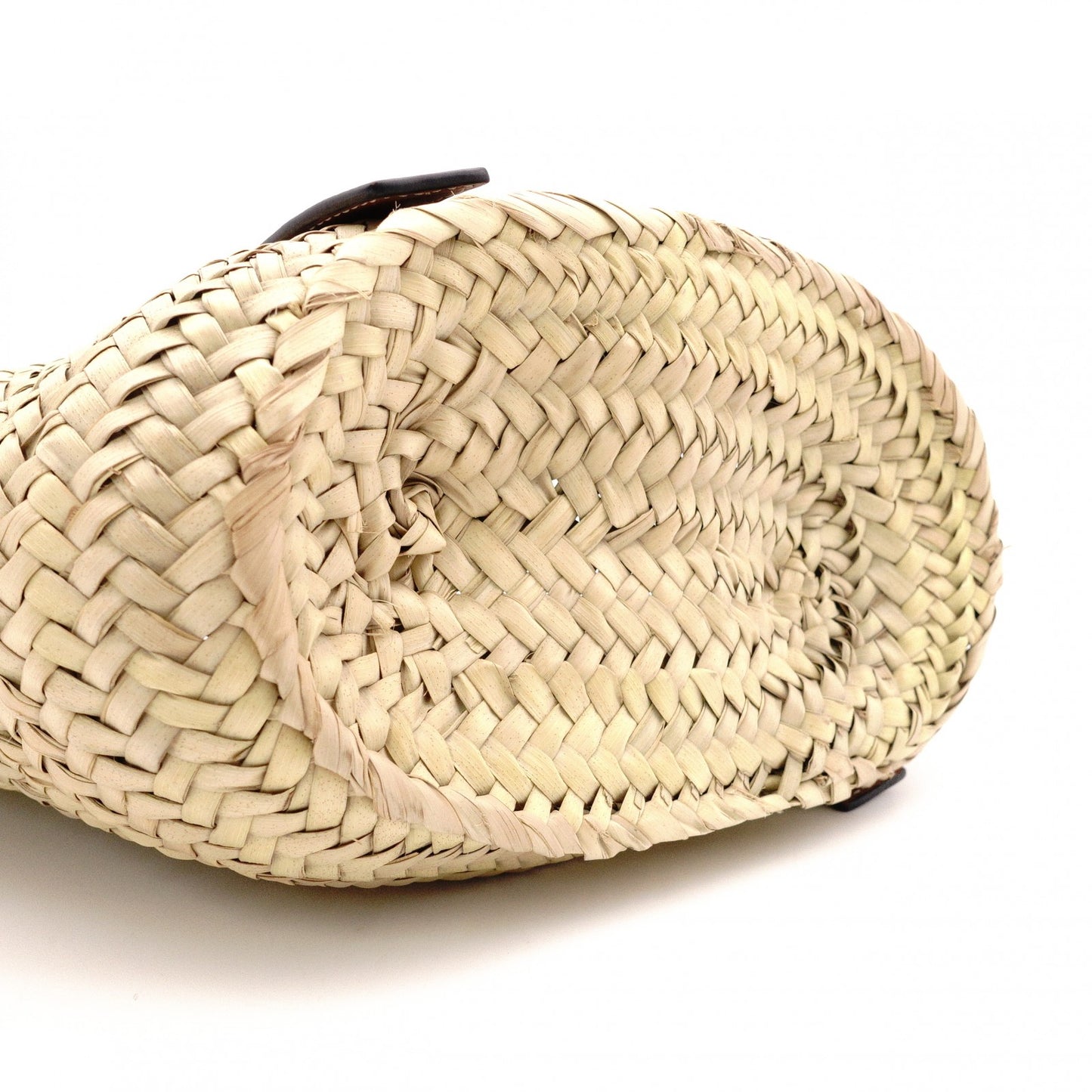 LOEWE Anagram Basket Handbag, Raffia, Beige and Brown, Woven Basket Bag
