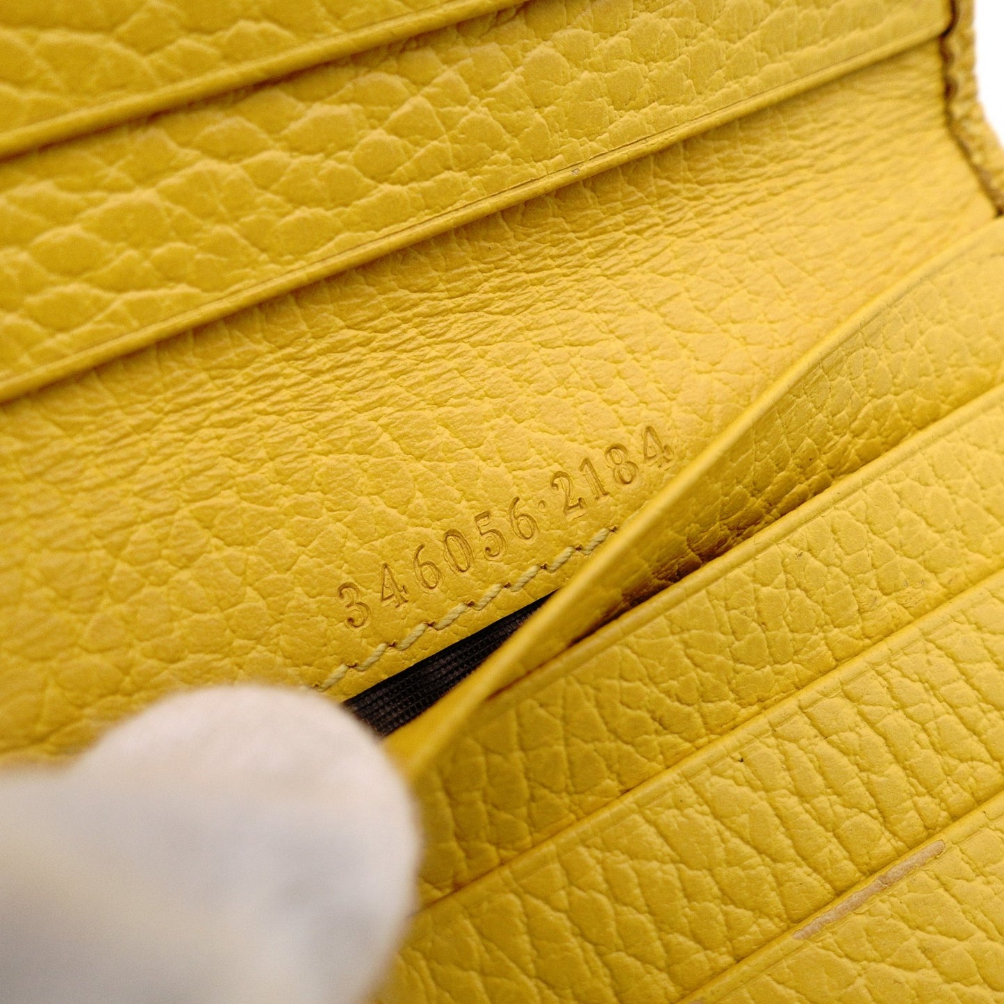 GUCCI Bifold Wallet, Canvas and Leather, Beige and Yellow
