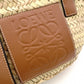 LOEWE Anagram Basket Handbag, Raffia, Beige and Brown, Woven Basket Bag