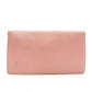 CHANEL Camellia Long Wallet, Leather, Pink, CC Logo, Silver Hardware