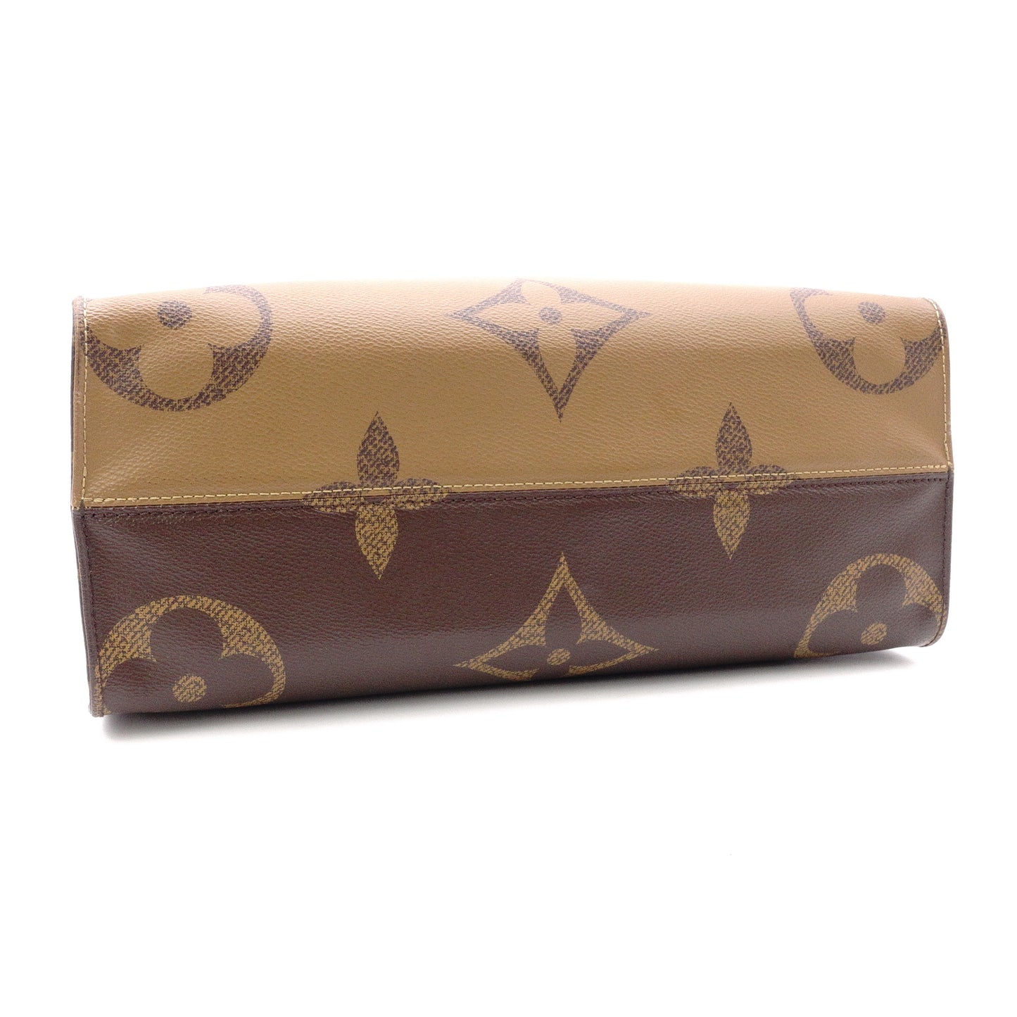 LOUIS VUITTON OTG MM On the Go Monogram Reverse Handbag, PVC/Leather, Brown, 2-Way
