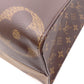 LOUIS VUITTON OTG MM On the Go Monogram Reverse Handbag, PVC/Leather, Brown, 2-Way