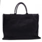 MARNI Logo-Print Tote Bag, Canvas, Black, 2-Way, SHMQ0053U2, P5968