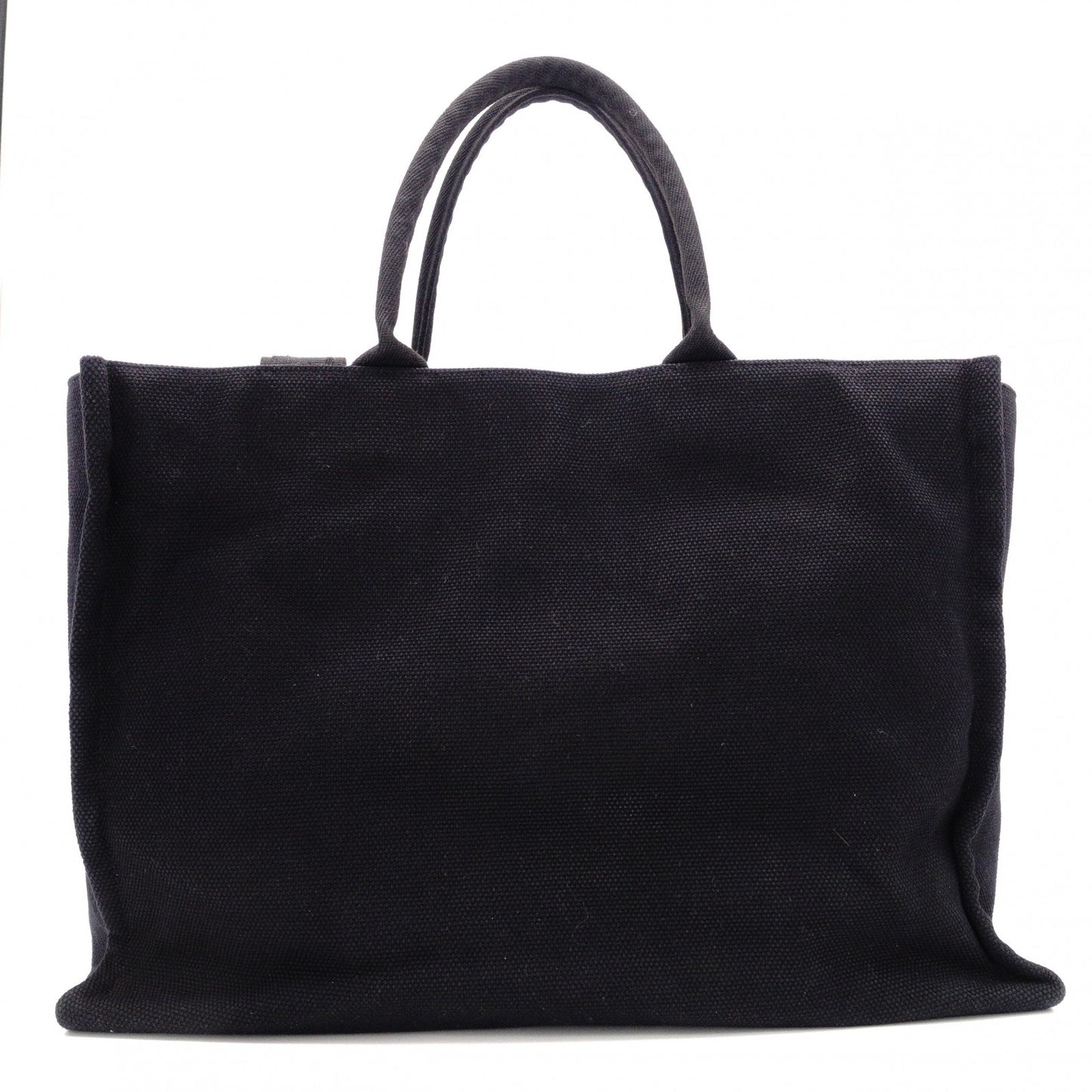 MARNI Logo-Print Tote Bag, Canvas, Black, 2-Way, SHMQ0053U2, P5968
