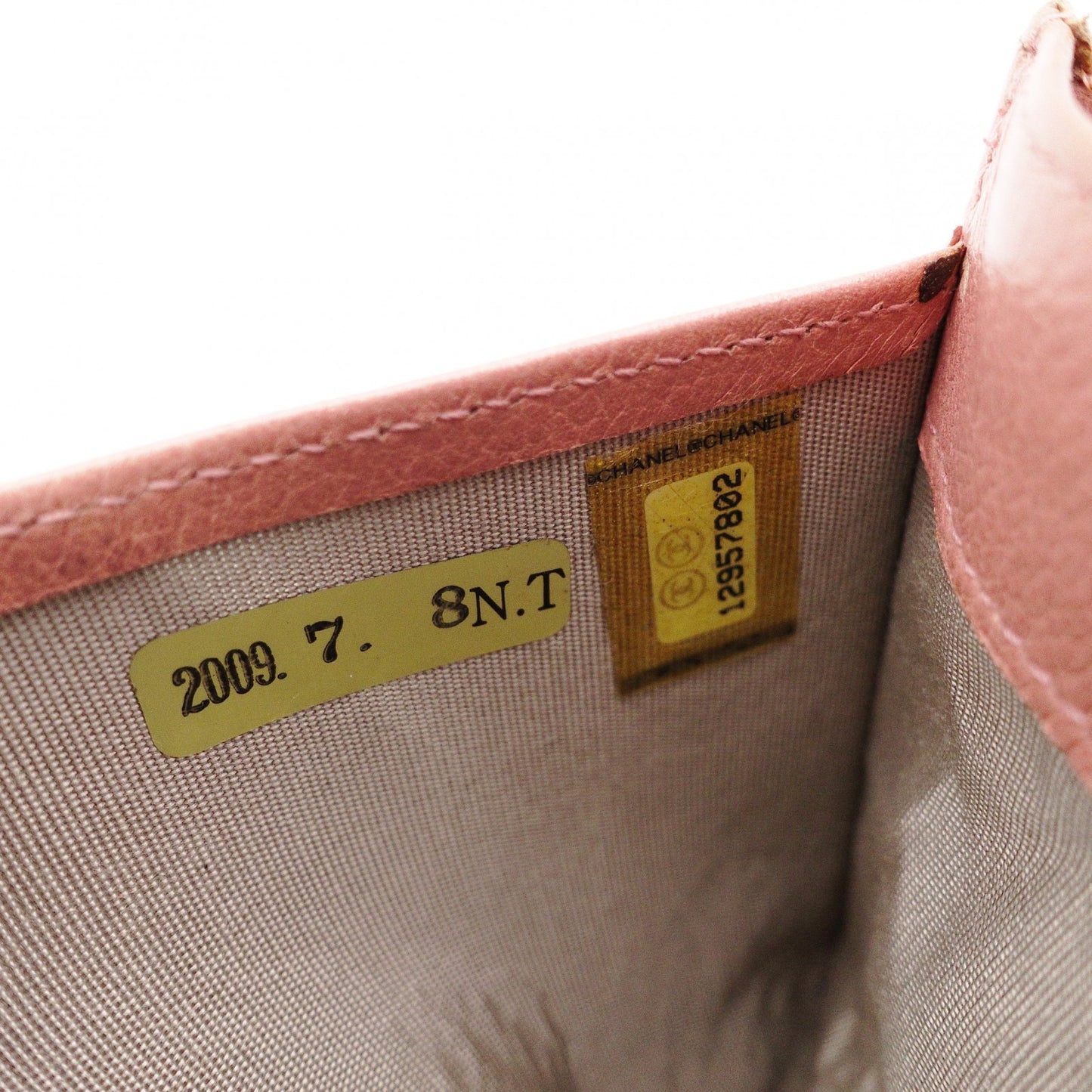 CHANEL Camellia Long Wallet, Leather, Pink, CC Logo, Silver Hardware