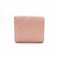 CHANEL Dizneuf 19 Tri-fold Wallet, Leather, Pink Gold Hardware