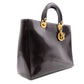 Christian Dior Lady Dior Canage Handbag black leather Women