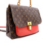 LOUIS VUITTON Marignan Monogram Canvas Handbag, Leather/PVC, Brown, 2-Way