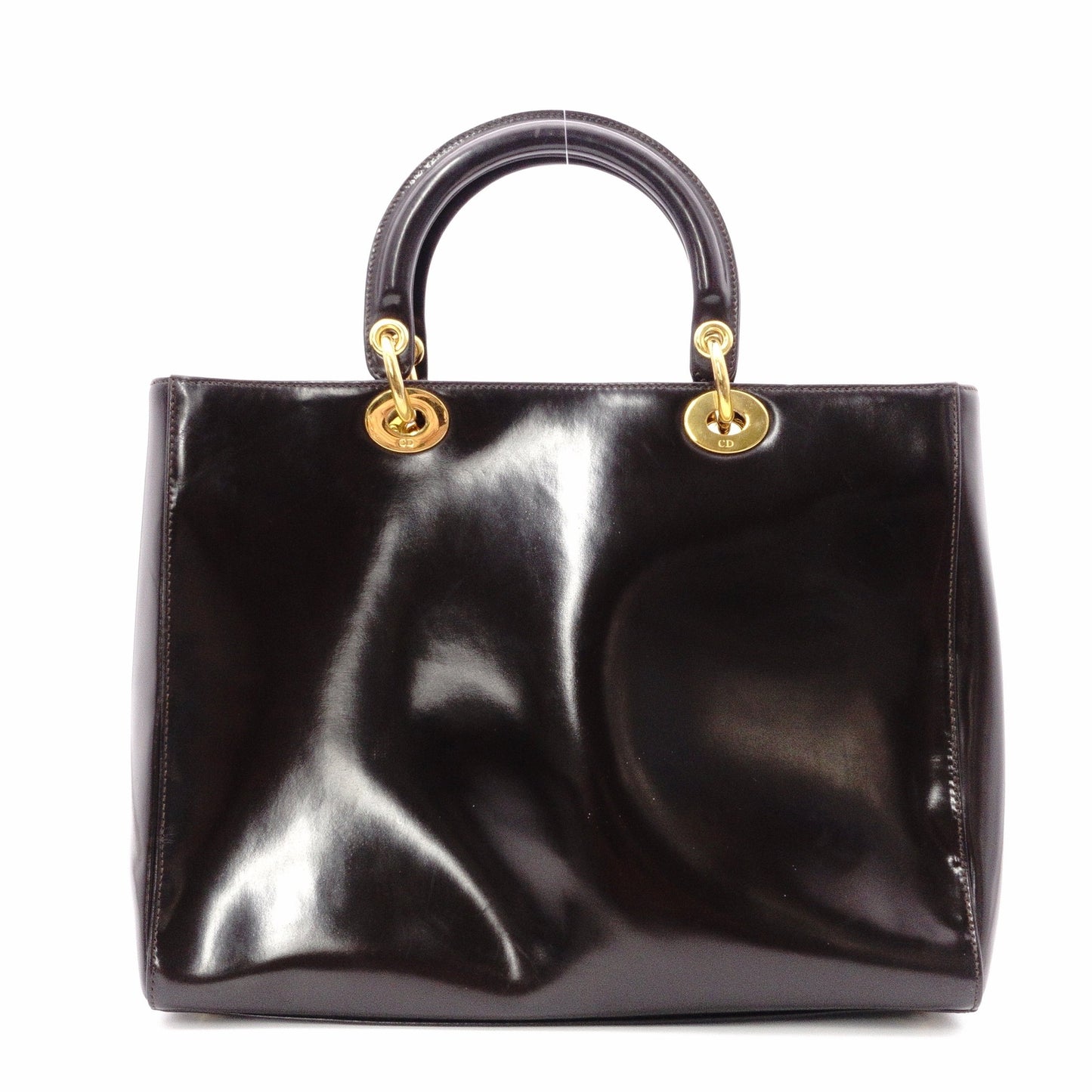 Christian Dior Lady Dior Canage Handbag black leather Women