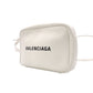 BALENCIAGA Shoulder Bag, Leather, White, Crossbody