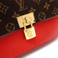 LOUIS VUITTON Marignan Monogram Canvas Handbag, Leather/PVC, Brown, 2-Way