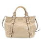 Miu Miu Handbag Patent Leather Beige 2-Way RN0685 Crossbody Logo Silver Hardware 7-9-757