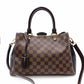 LOUIS VUITTON Brittany Damier Ébène Handbag, PVC and Leather, Brown, 2-Way