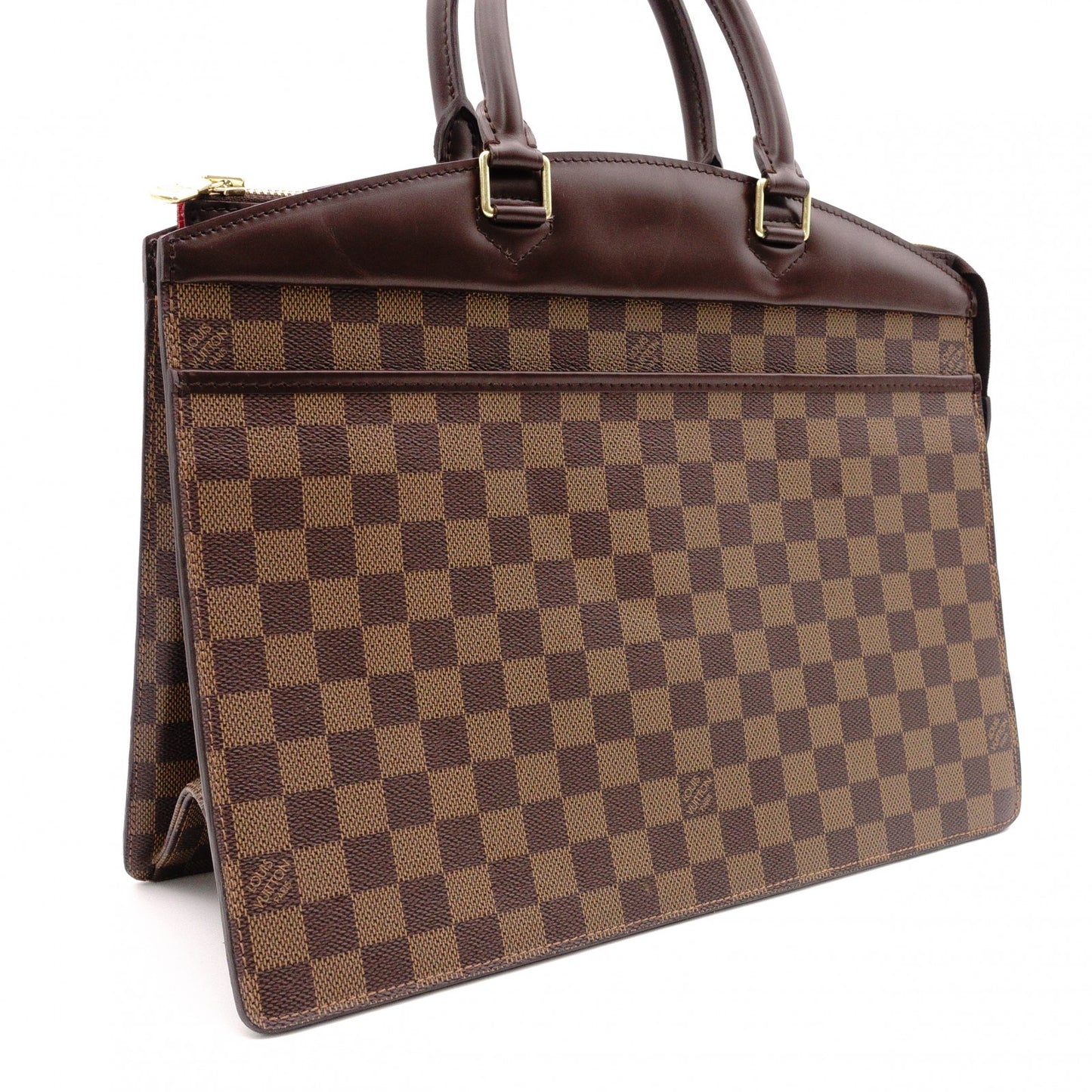 LOUIS VUITTON Riviera Special Order Damier Handbag, Leather/PVC, Brown