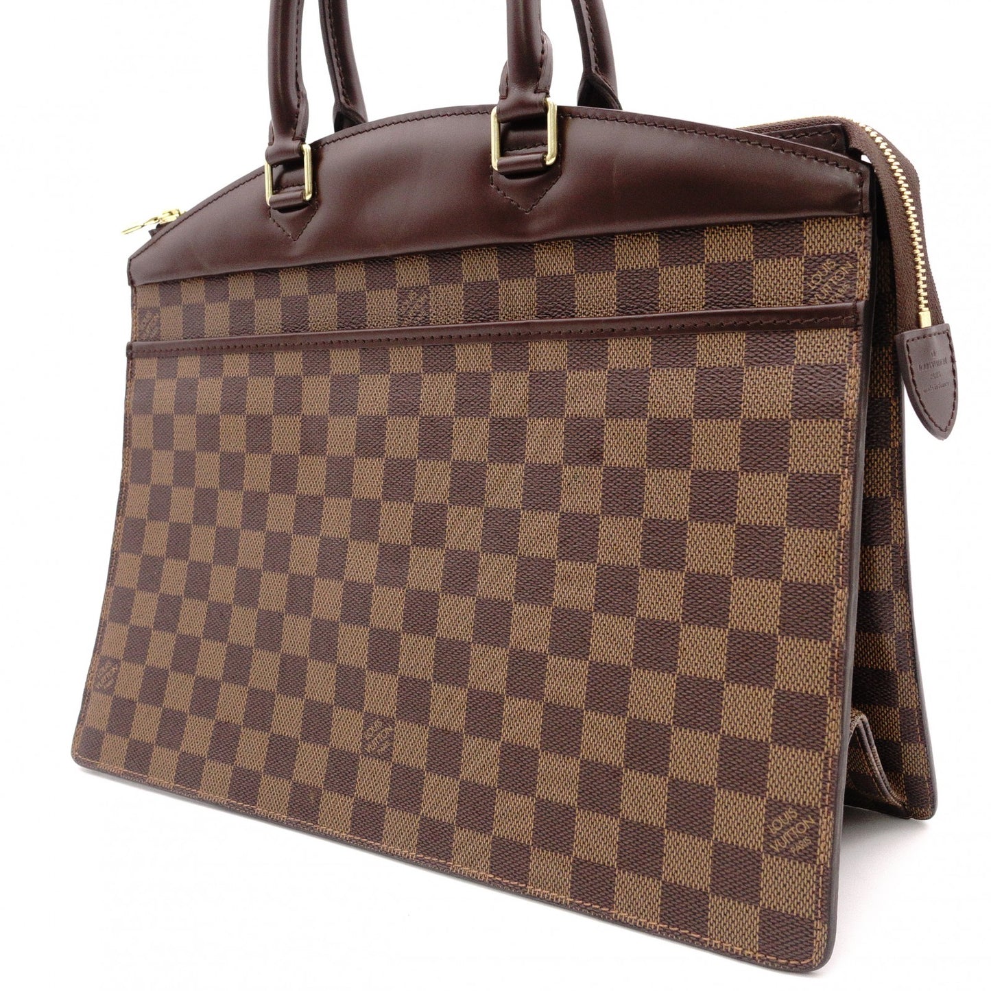 LOUIS VUITTON Riviera Special Order Damier Handbag, Leather/PVC, Brown