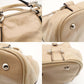 Miu Miu Handbag Patent Leather Beige 2-Way RN0685 Crossbody Logo Silver Hardware 7-9-757