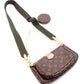 LOUIS VUITTON Multipochette Accessoires Monogram Canvas Shoulder Bag, PVC/Leather, Brown Tones