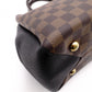 LOUIS VUITTON Brittany Damier Ébène Handbag, PVC and Leather, Brown, 2-Way