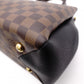 LOUIS VUITTON Brittany Damier Ébène Handbag, PVC and Leather, Brown, 2-Way