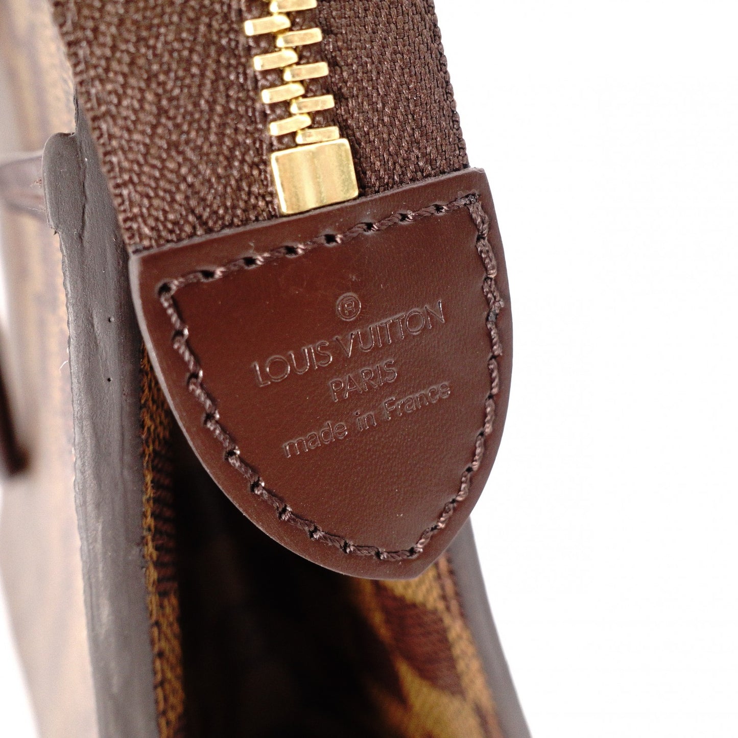 LOUIS VUITTON Riviera Special Order Damier Handbag, Leather/PVC, Brown