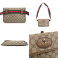 GUCCI Neo Vintage Waist Bag GG Supreme Body Bag Beige Metal Cat Sherry Line 7-9-458