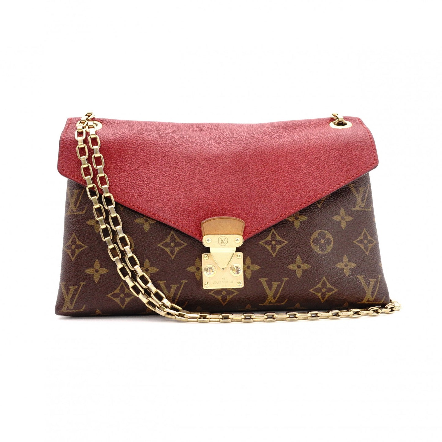 LOUIS VUITTON Parachain Monogram Canvas Shoulder Bag, Leather/PVC, Brown