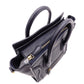 CELINE Luggage Nano Shopper Handbag, Leather, Navy, 2-Way Crossbody, Gold Hardware