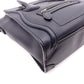 CELINE Luggage Nano Shopper Handbag, Leather, Navy, 2-Way Crossbody, Gold Hardware