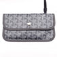 GOYARD Saint Louis PM Tote Bag, PVC and Leather, Gray, with Pouch