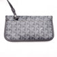 GOYARD Saint Louis PM Tote Bag, PVC and Leather, Gray, with Pouch