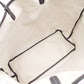 GOYARD Saint Louis PM Tote Bag, PVC and Leather, Gray, with Pouch