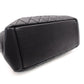 CHANEL GST Grand Shopping Tote Bag Matelassé Black Caviar Leather Black Silver Hardware R8020052