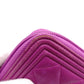 CHANEL Boy Chanel Lambskin Long Wallet, Leather, Purple, Gunmetal