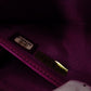 CHANEL Boy Chanel Lambskin Long Wallet, Leather, Purple, Gunmetal