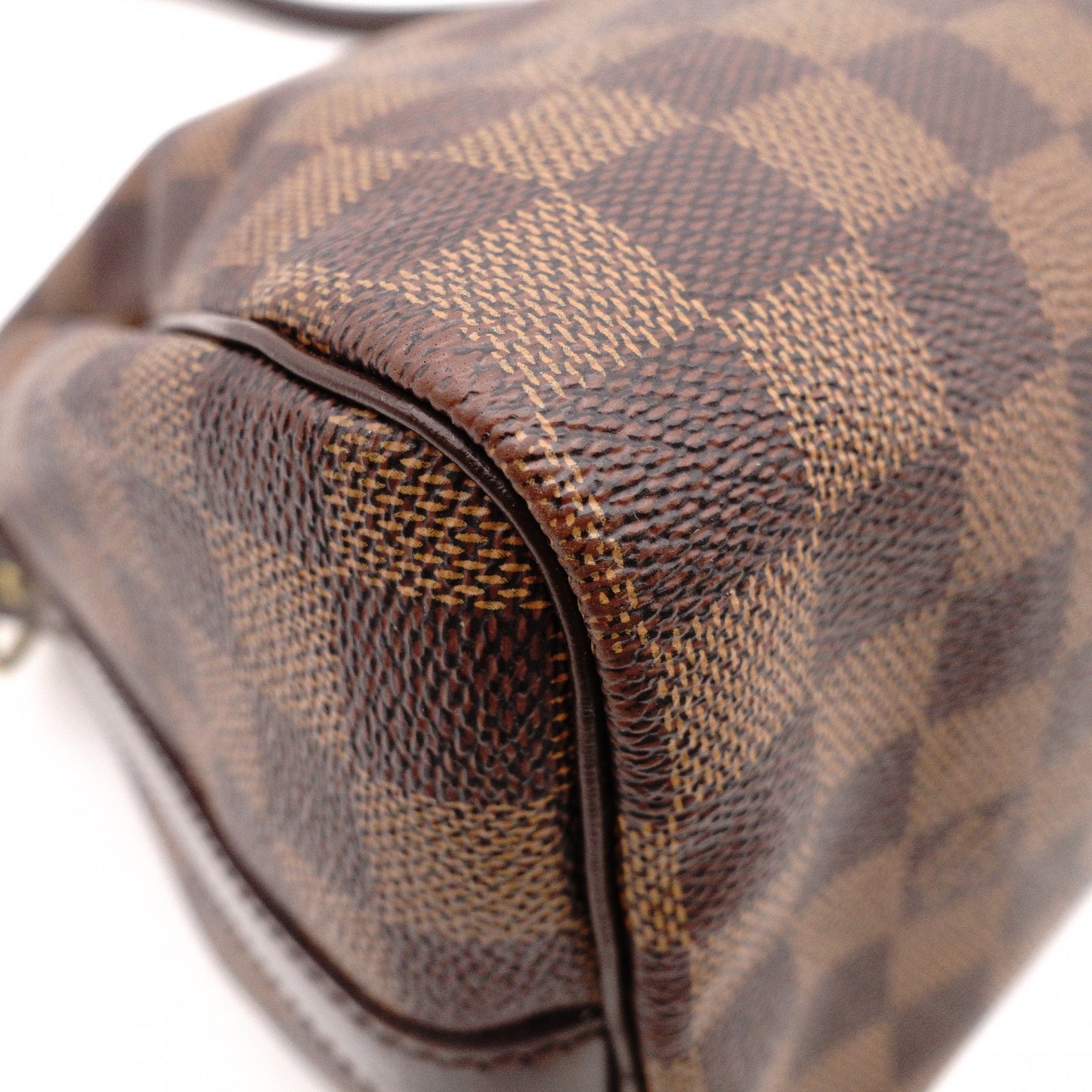 LOUIS VUITTON Speedy 25 Bandoulière Damier Ébène Handbag, 2-Way, PVC/Leather, Brown, Women's