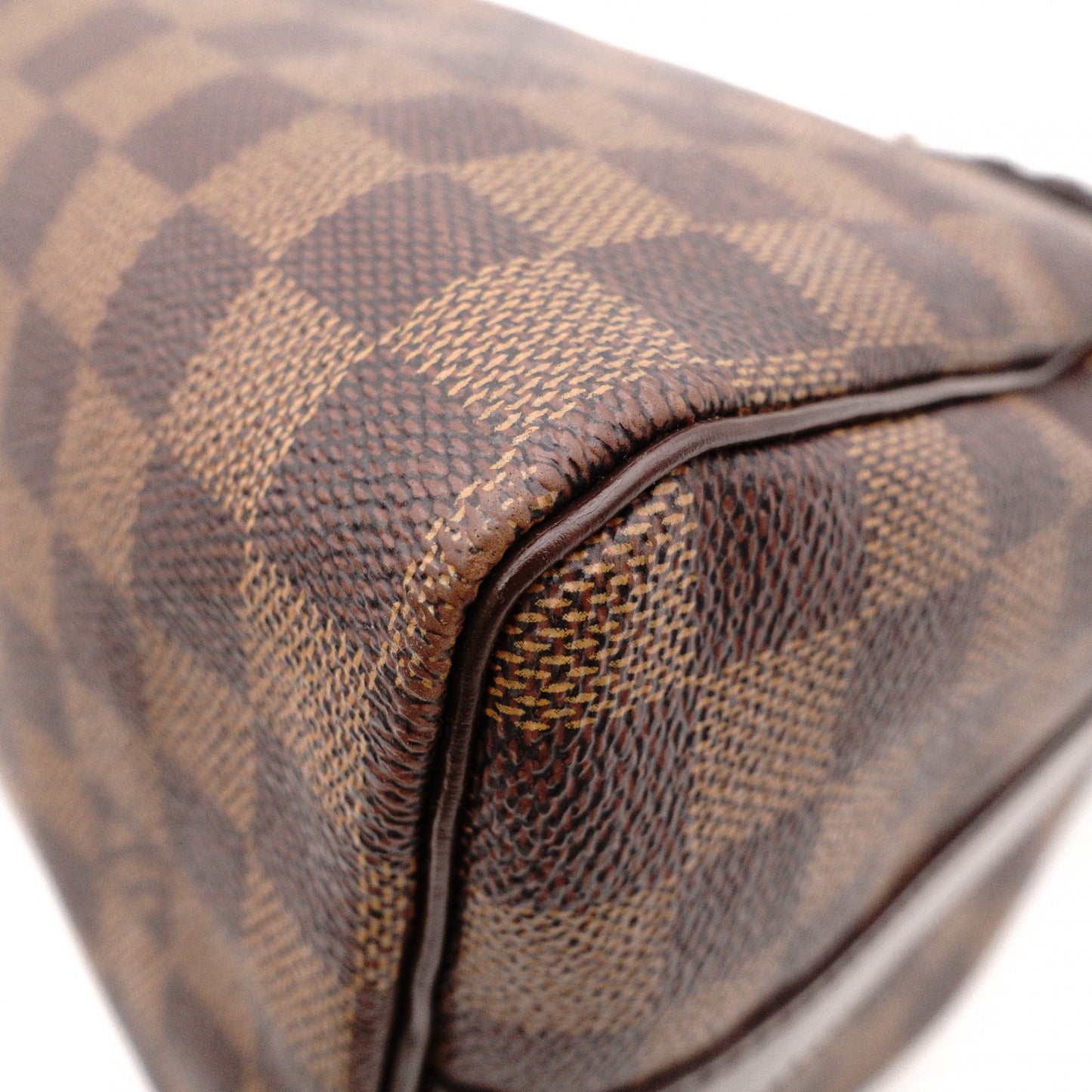 LOUIS VUITTON Speedy 25 Bandoulière Damier Ébène Handbag, 2-Way, PVC/Leather, Brown, Women's