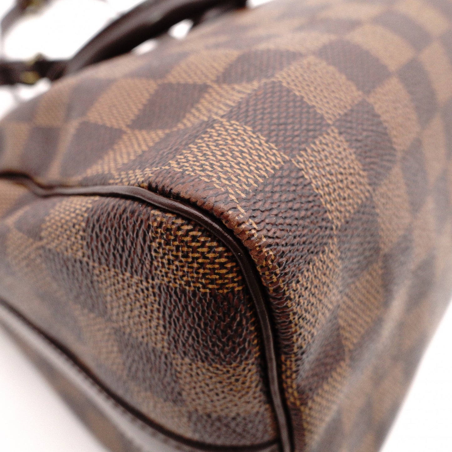 LOUIS VUITTON Speedy 25 Bandoulière Damier Ébène Handbag, 2-Way, PVC/Leather, Brown, Women's
