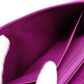 CHANEL Boy Chanel Lambskin Long Wallet, Leather, Purple, Gunmetal