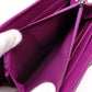 CHANEL Boy Chanel Lambskin Long Wallet, Leather, Purple, Gunmetal