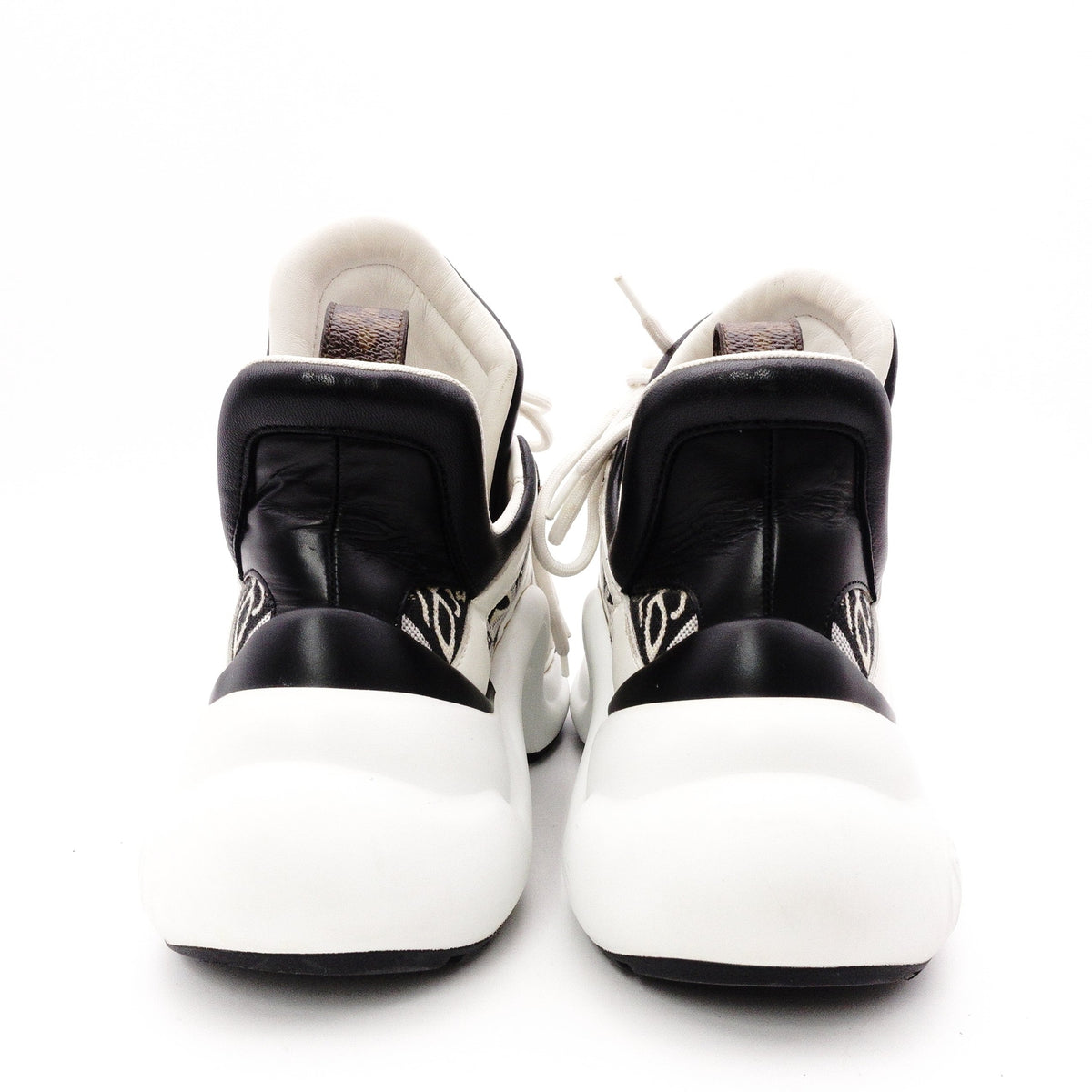 LOUIS VUITTON Since 1854 LV ArcLight Line Sneakers Rubber/Canvas White x Black Size 37 Approx. 23.5–24 cm