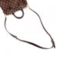 LOUIS VUITTON Speedy 25 Bandoulière Damier Ébène Handbag, 2-Way, PVC/Leather, Brown, Women's