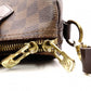 LOUIS VUITTON Speedy 25 Bandoulière Damier Ébène Handbag, 2-Way, PVC/Leather, Brown, Women's