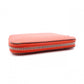 HERMES Silk-In Compact Coin Case, Leather, Orange