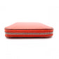 HERMES Silk-In Compact Coin Case, Leather, Orange