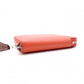 HERMES Silk-In Compact Coin Case, Leather, Orange