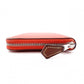 HERMES Silk-In Compact Coin Case, Leather, Orange