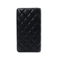 CHANEL Caviar Skin Notebook Cover, Leather, Black, CC Logo, Silver Hardware, Logo, Black