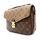 LOUIS VUITTON Pochette Métis MM Reverse Monogram 2-Way Handbag, PVC/Leather, Brown, Women's